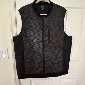 Ideology Reflective Zipper Front Light Puff Sleeveless Vest